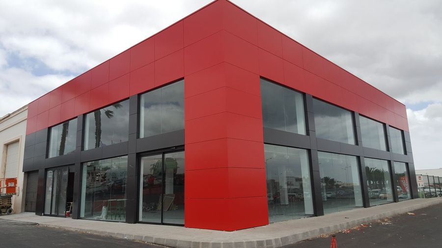 edificio rojo